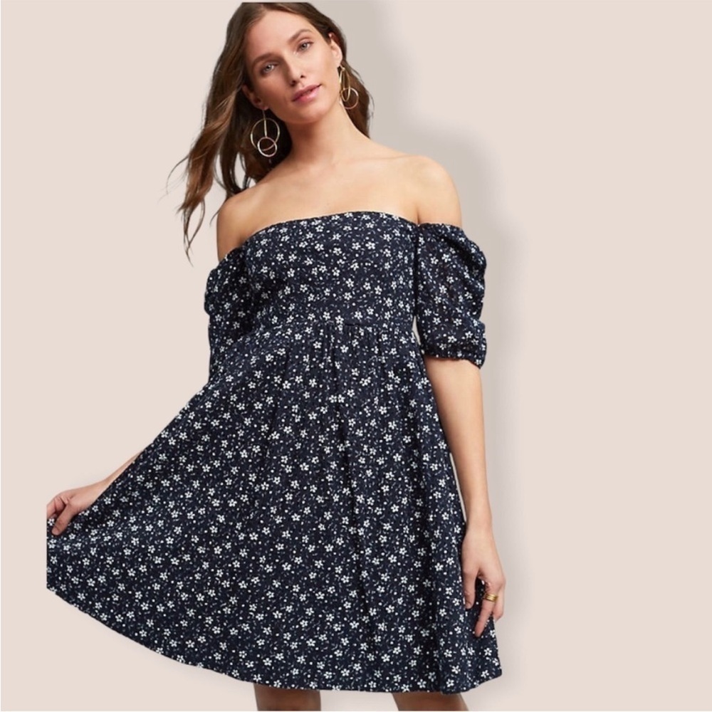 Anthropologie Maeve Lillian Eyelet Dress Size 2
